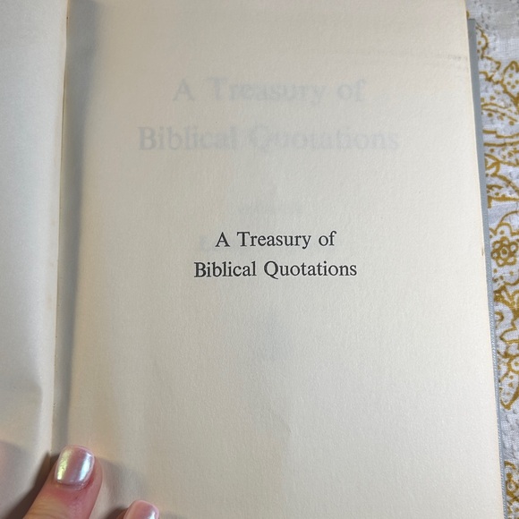 White Hardcover Book with Red Text - Picture 4 of 5